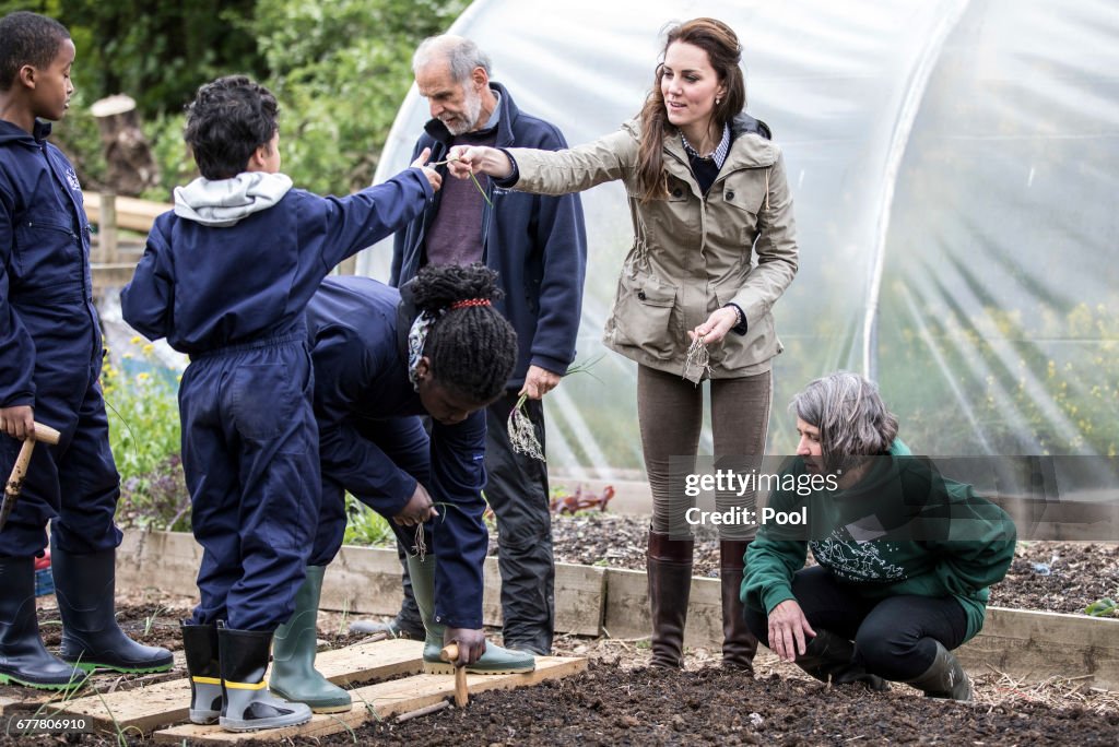 The Duchess Of Cambridge Visits Farms For City Children