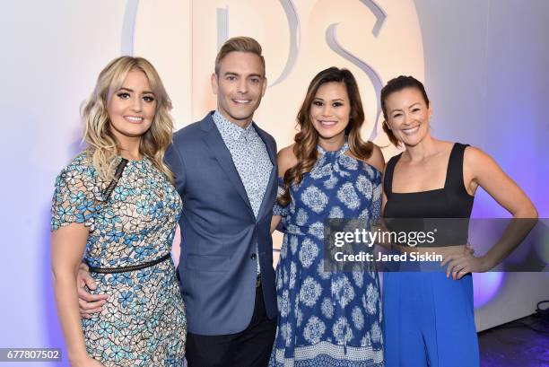 Kirbie Johnson, Matt Rodrigues, Brandi Milloy and Anna Renderer attend POPSUGAR 2017 Digital NewFront at Industria Studios on May 3, 2017 in New York...