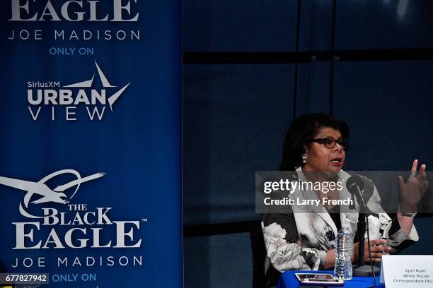 April Ryan, White House correspondent for the American Urban Radio Network, appears on SiriusXM's Joe Madison show on Urban View, A Roundtable Of...