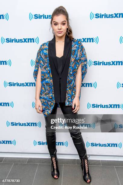 Singer Hailee Steinfeld vistis SiriusXM Hits 1's 'The Morning Mash Up' at SiriusXM Studios on May 3, 2017 in New York City.