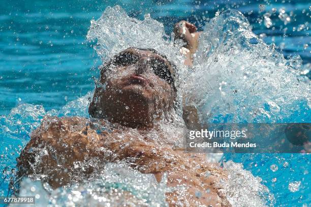 Henrique Rodrigues of Brazil competes in the Men's 200m Medley heats during Maria Lenk Swimming Trophy 2017 - Day 2 at Maria Lenk Aquatics Centre on...