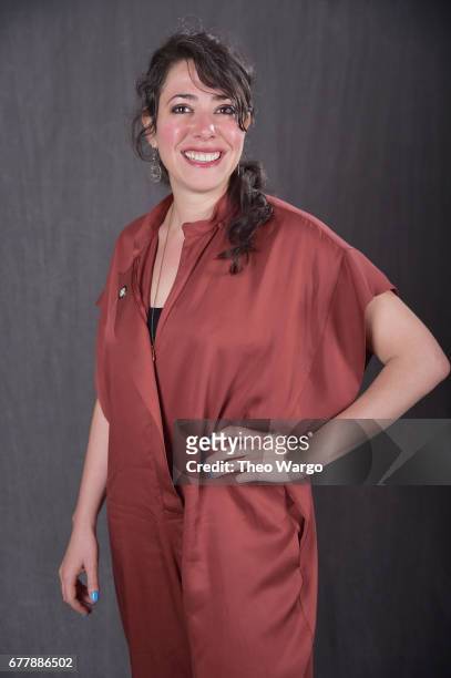 Rachel Chavkin poses at the 2017 Tony Awards Meet The Nominees press junket portrait studio at Sofitel New York on May 3, 2017 in New York City.