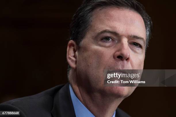 Director James Comey testifies before a Senate Judiciary Committee hearing in Dirksen Building titled "Oversight of the Federal Bureau of...