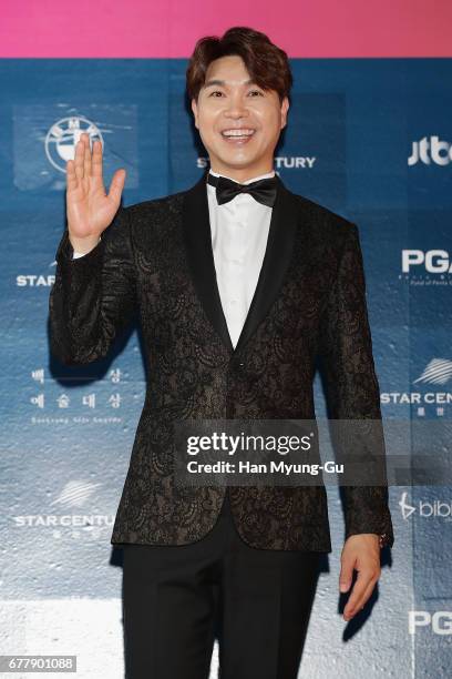 South Korean actor Park Su-Hong aka Park Soo-Hong attends the 53rd Baeksang Arts Awards at COEX on May 3, 2017 in Seoul, South Korea.