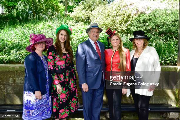 Robyn Roth Moise, Leah Lane, Stewart F. Lane, Bonnie Comley and AnnieWatt attend the 35th Annual Frederick Law Olmsted Awards at Central Park on May...
