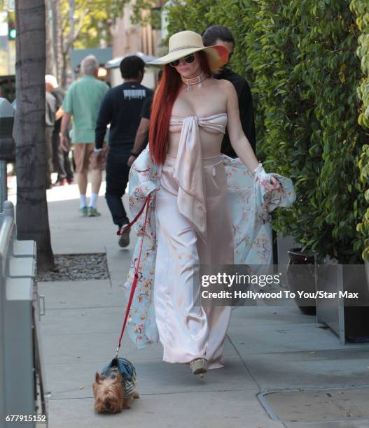 Phoebe Price is seen on May 2, 2017 in Los Angeles, California.