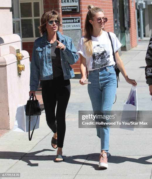 Lisa Rinna and Amelia Gray Hamlin are seen on May 2, 2017 in Los Angeles, California.