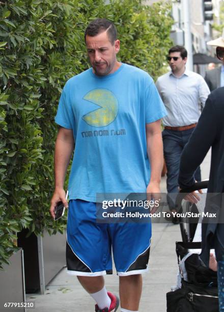 Actor Adam Sandler is seen on May 2, 2017 in Los Angeles, California.