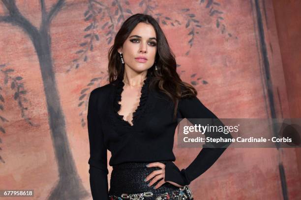 Adriana Ugarte attends the Chanel Cruise 2017/2018 Collection : Photocall at Grand Palais on May 3, 2017 in Paris, France.