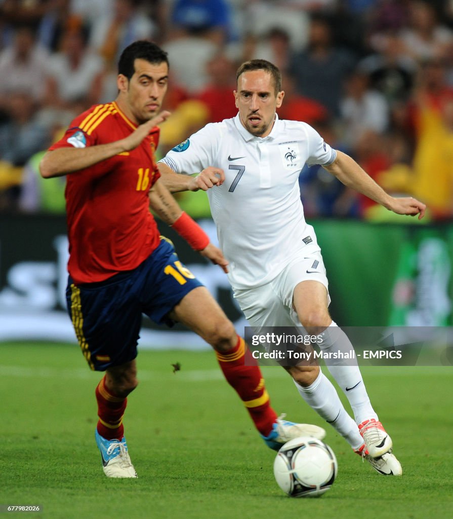 Soccer - UEFA Euro 2012 - Quarter Final - Spain v France - Donbass Arena