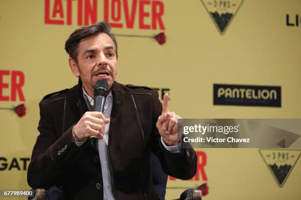 Actor Eugenio Derbez attends a press conference to promote his new film "How To Be A Latin Lover" at Hotel St. Regis on May 3, 2017 in Mexico City,...