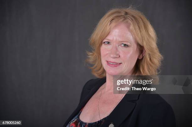 Johanna Day poses at the 2017 Tony Awards Meet The Nominees press junket portrait studio at Sofitel New York on May 3, 2017 in New York City.