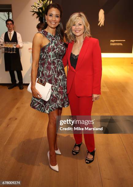 Melanie Sykes and Glynis Barber attend as auction house hosts champagne reception to preview a selection of the 1000-lot estate of the late author...