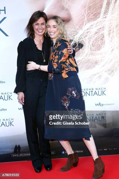 Susanne Wolff and Nina Hoss during the premiere of the movie 'Rueckkehr nach Montauk' at City Kino on May 3, 2017 in Munich, Germany.