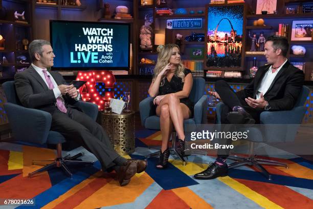 Pictured : Andy Cohen, Hannah Ferrier and Bobby Giancola --