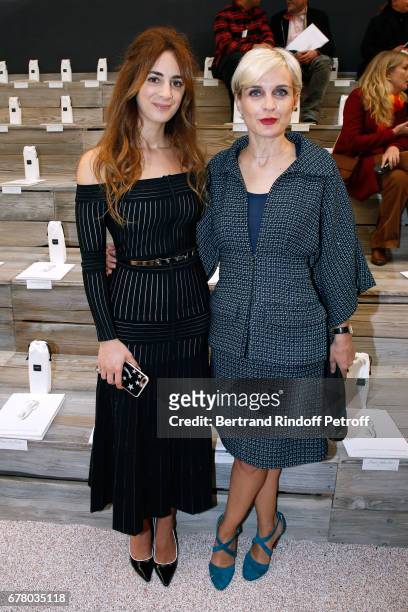 Alexia Niedzelski and Melita Toscan du Plantier attend the Chanel Cruise 2017/2018 Collection Show at Grand Palais on May 3, 2017 in Paris, France.