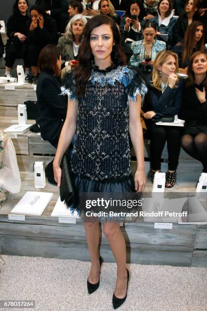 Anna Mouglalis attends the Chanel Cruise 2017/2018 Collection Show at Grand Palais on May 3, 2017 in Paris, France.
