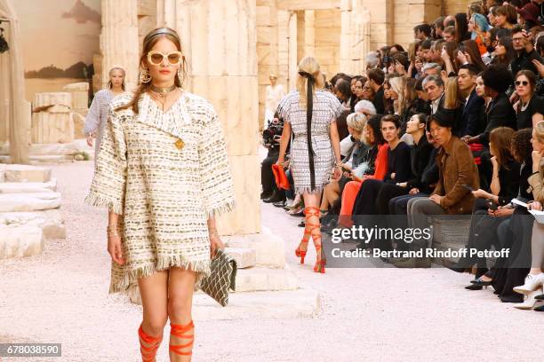 Charlotte Casiraghi attends the Chanel Cruise 2017/2018 Collection Show at Grand Palais on May 3, 2017 in Paris, France.