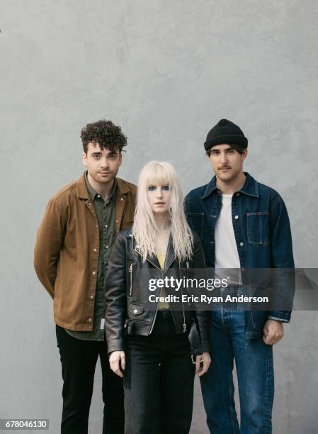 American rock band Paramore is photographed for New York Times on March 29, 2017 in Nashville, Tennessee.