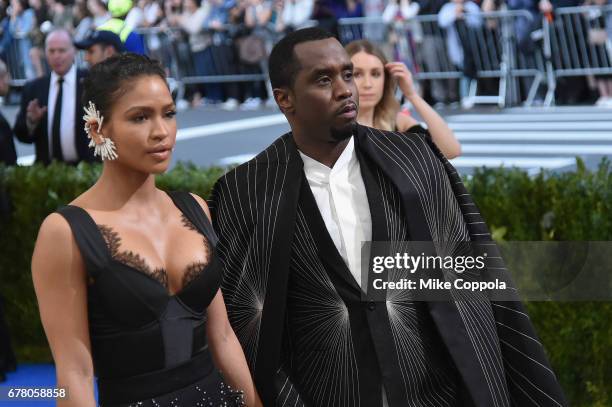 Cassie and Sean 'Diddy' Combs aka Puff Daddy attend the "Rei Kawakubo/Comme des Garcons: Art Of The In-Between" Costume Institute Gala at...