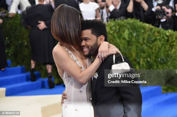 Selena Gomez and The Weeknd attend the "Rei Kawakubo/Comme des Garcons: Art Of The In-Between" Costume Institute Gala at Metropolitan Museum of Art...