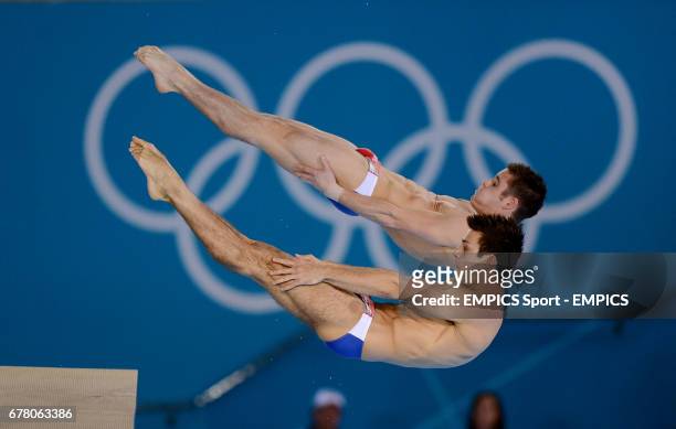 S Nicholas McCrory and David Boudia during the Men's Synchronised 10m Platform Final