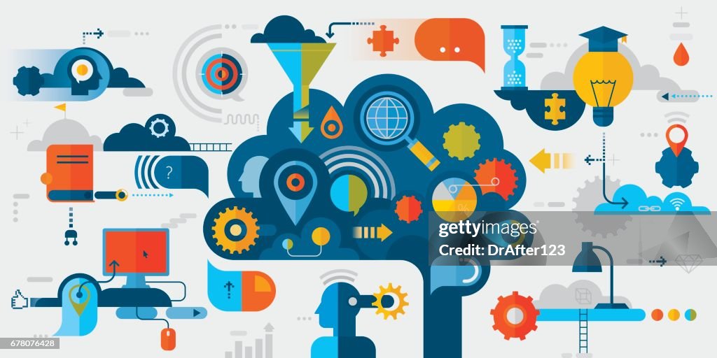 Learning Horizontal Gray Background High-Res Vector Graphic - Getty Images