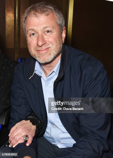 Roman Abramovich attends the press night after party for The Sovremennik Theatre Season at the May Fair Hotel on May 3, 2017 in London, England.