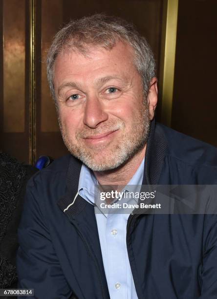 Roman Abramovich attends the press night after party for The Sovremennik Theatre Season at the May Fair Hotel on May 3, 2017 in London, England.