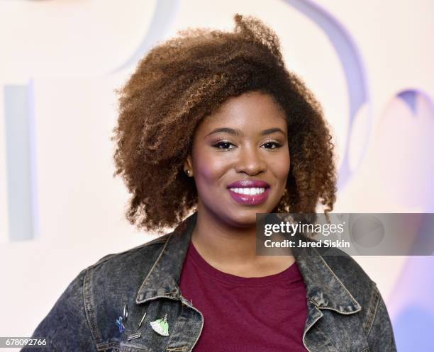 Comedian Akilah Hughes attends POPSUGAR 2017 Digital NewFront at Industria Studios on May 3, 2017 in New York City.