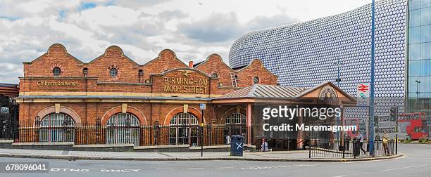 the entrance of birmingham moor street station - entrance sign stock pictures, royalty-free photos & images