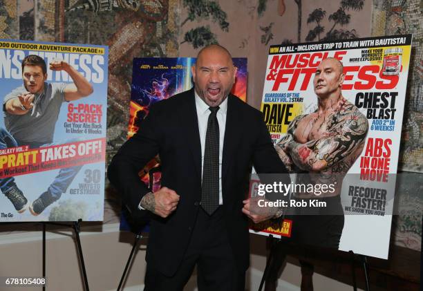 Dave Bautista attends the screening of 'Guardians of the Galaxy Vol. 2' presented by Remy Martin at The Whitby Hotel on May 3, 2017 in New York City.