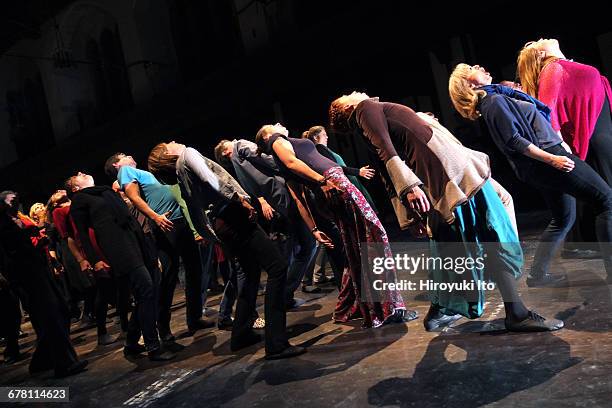 The Berlin Radio Choir performs "Human Requiem" in which two vocal soloists, the choir and two pianists play Brahms's "The German Requiem" as part of...