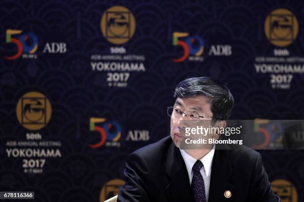 Takehiko Nakao, president of the Asian Development Bank , attends the 50th ADB Annual Meeting in Yokohama, Japan, on Thursday, May 4, 2017. The ADB...
