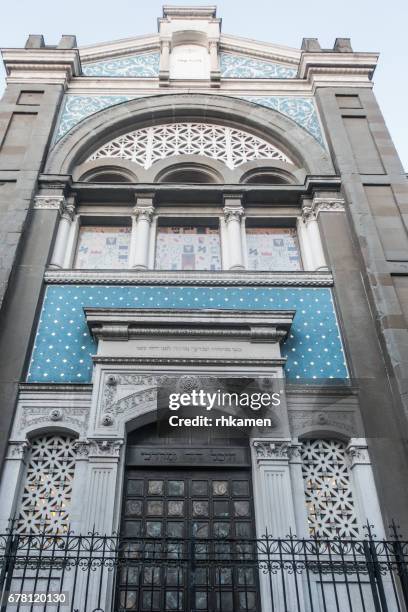 milan, italy. sinagoga centrale. - synagoga stock pictures, royalty-free photos & images