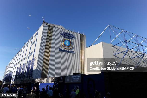 View of Goodison Park before the game