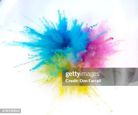 Exploding Colar Exploding Colored Powder High-Res Stock Photo - Getty Images