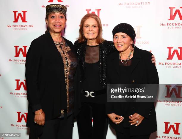 Ambassador Attallah Shabazz and Gloria Steinem attend the Ms. Foundation for Women 2017 Gloria Awards Gala & After Party at Capitale on May 3, 2017...