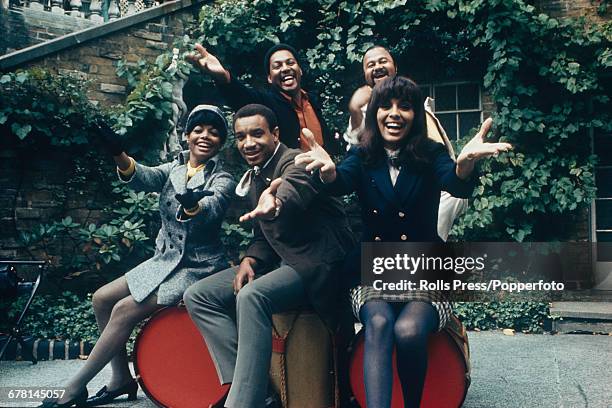 American vocal group the 5th Dimension posed together in 1969. The group are from left to right, Florence LaRue, LaMonte McLemore, Billy Davis Jr,...