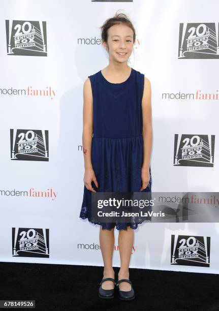 Actress Aubrey Anderson-Emmons attends the "Modern Family" ATAS event at Saban Media Center on May 3, 2017 in North Hollywood, California.