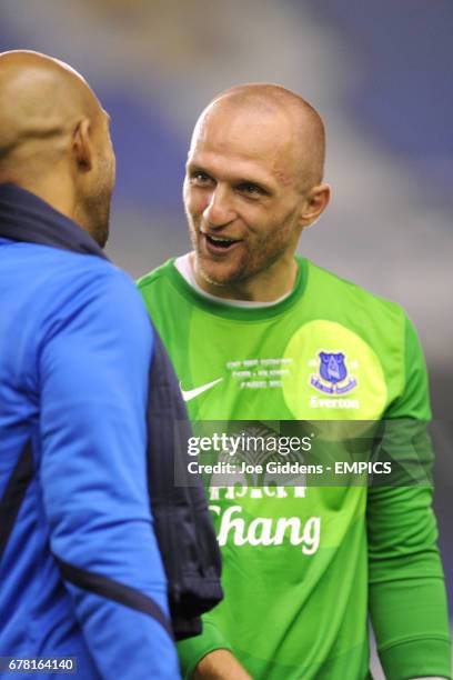 Everton goalkeeper Jan Mucha