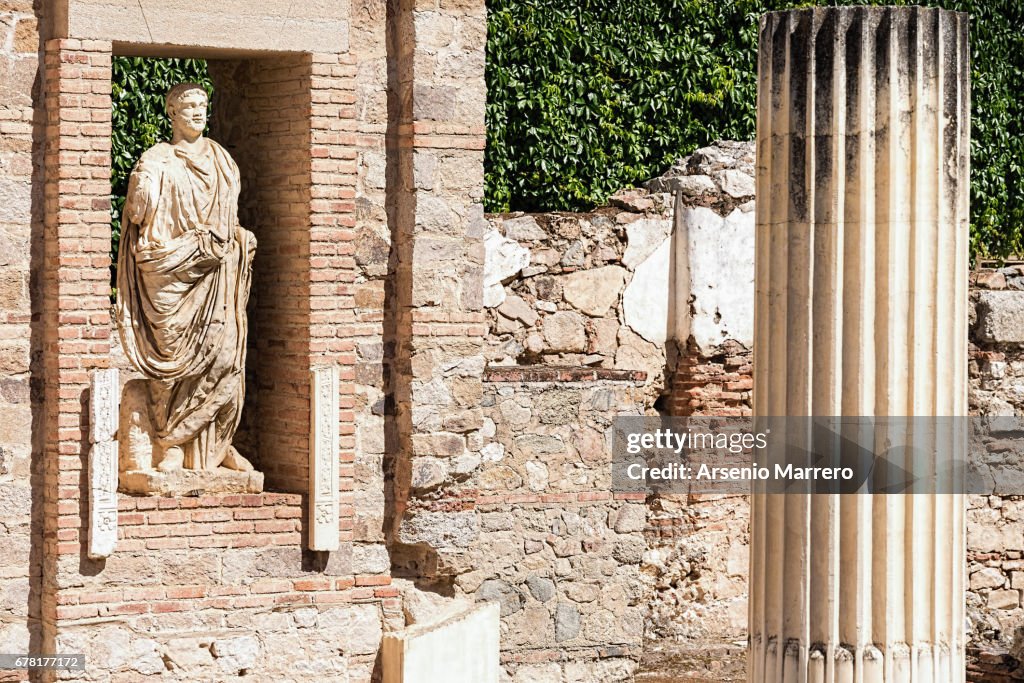 Old Roman Forum in Merida Spain