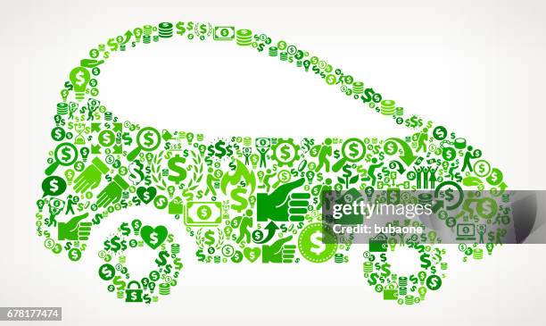 ilustrações de stock, clip art, desenhos animados e ícones de car  money and finance green vector icon background - status car