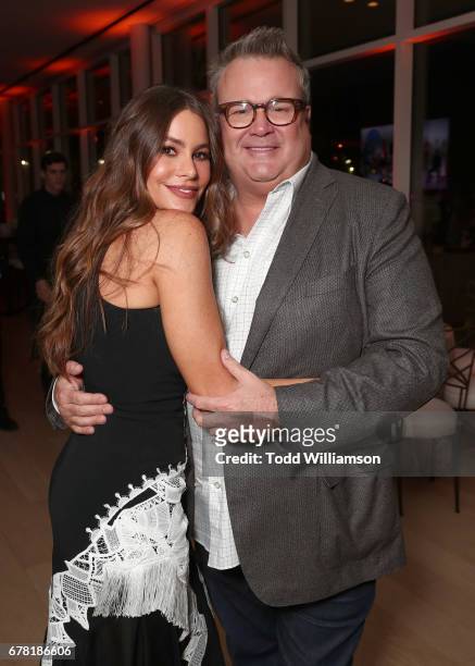 Sofia Vergara and Eric Stonestreet attend ABC's "Modern Family" ATAS Event at Saban Media Center on May 3, 2017 in North Hollywood, California.