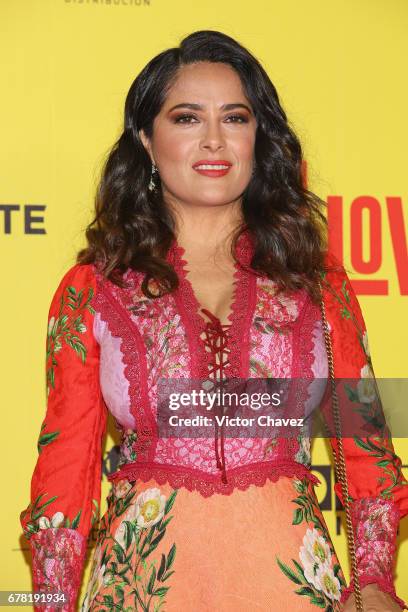 Actress Salma Hayek attends the "How To Be A Latin Lover" Mexico City premiere at Teatro Metropolitan on May 3, 2017 in Mexico City, Mexico.