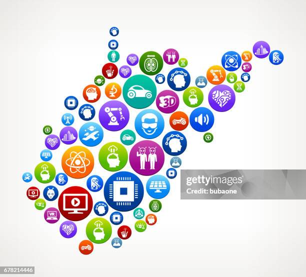 west virginia future and futuristic technology vector button pattern - engineer tablet stock illustrations
