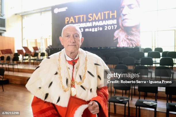 Loris Borghi The Rector of the University of Parma confer an honorary degree in Literature to the american musician and authoress Patti Smith during...