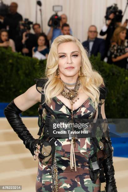 Madonna attends "Rei Kawakubo/Commes Des Garcons: Art of the In-Between", the 2017 Costume Institute Benefit at Metropolitan Museum of Art on May 1,...