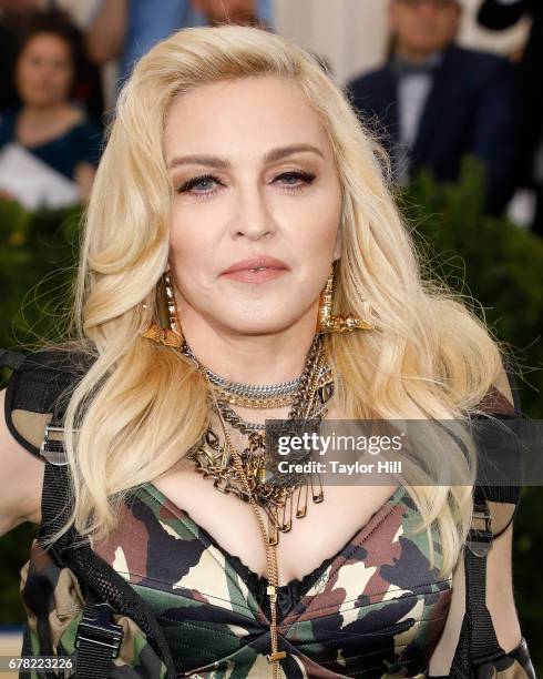 Madonna attends "Rei Kawakubo/Commes Des Garcons: Art of the In-Between", the 2017 Costume Institute Benefit at Metropolitan Museum of Art on May 1,...