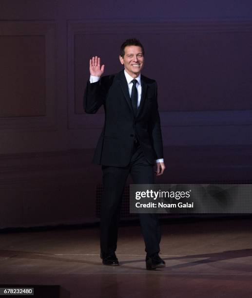 Michael Feinstein performs during a tribute concert honoring Jimmy Webb at Carnegie Hall on May 3, 2017 in New York City.